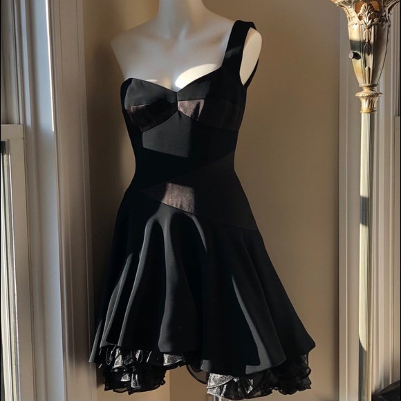 Black🖤Friday Sale! Nicole Miller Vintage One-Shoulder Cocktail Dress, Union Tag - Picture 5 of 6